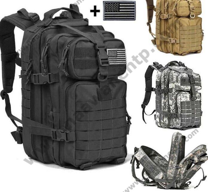 40L Military Tactical Assault Pack Backpack Army Molle Waterproof Bug Out Bag Small Rucksack for Outdoor Hiking Camping Hunting